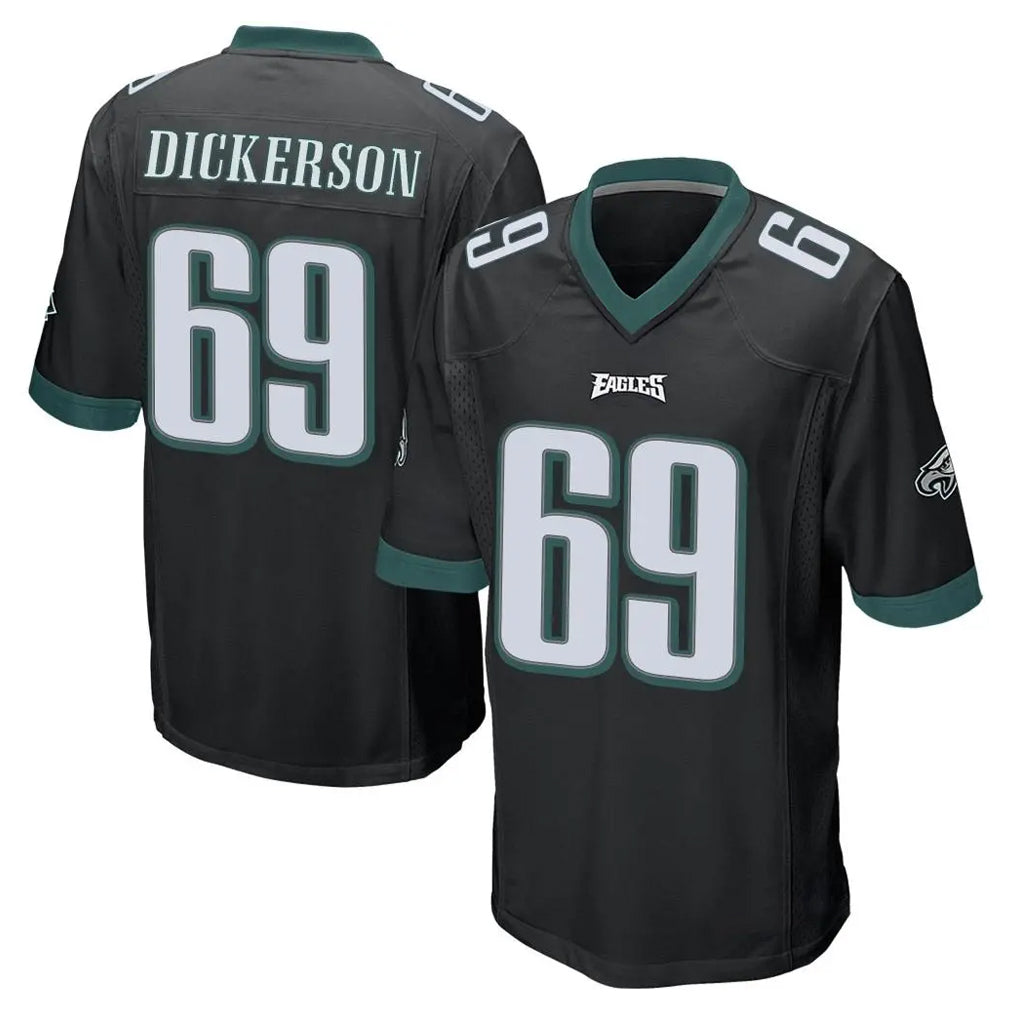 Perkns P.Eagles #69 Landon Dickerson Player Black Home Game Stitched Jerseys