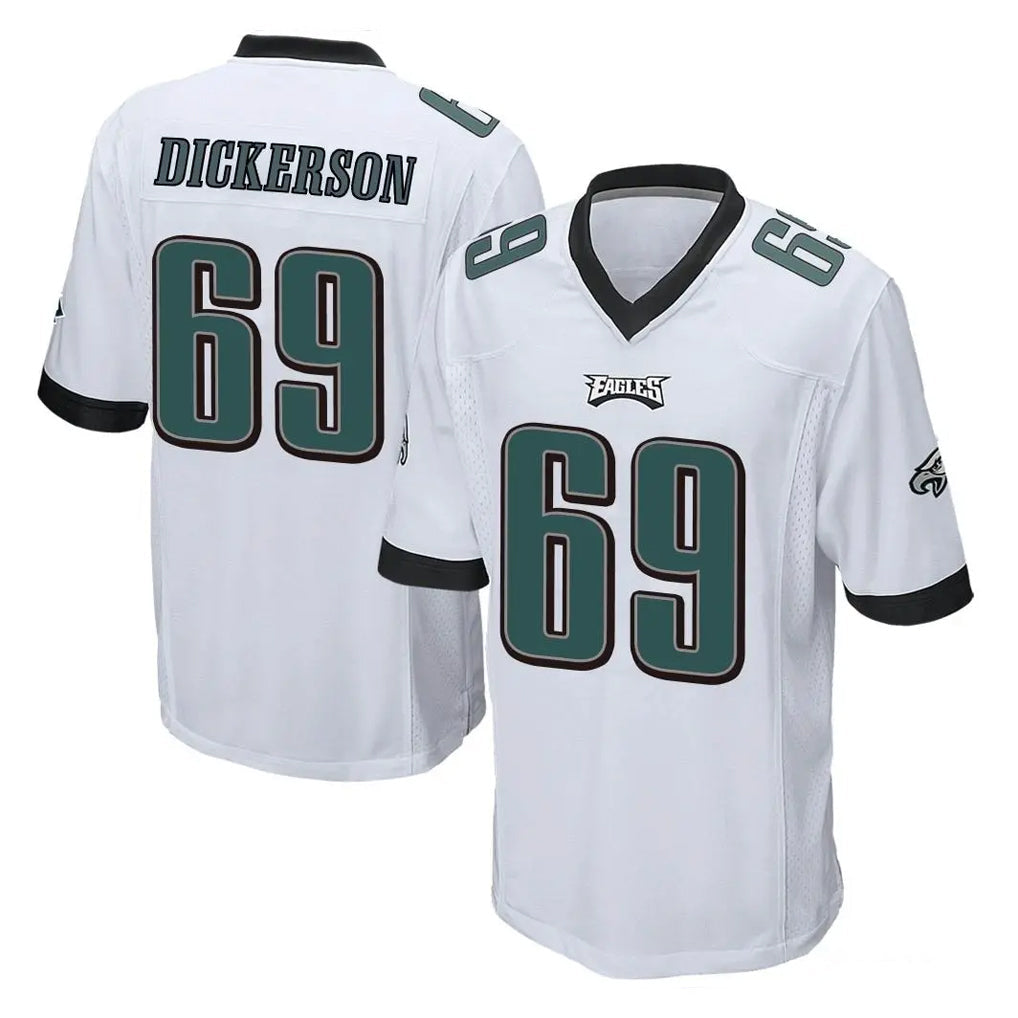 Perkns P.Eagles #69 Landon Dickerson Player White Home Game Stitched Jerseys