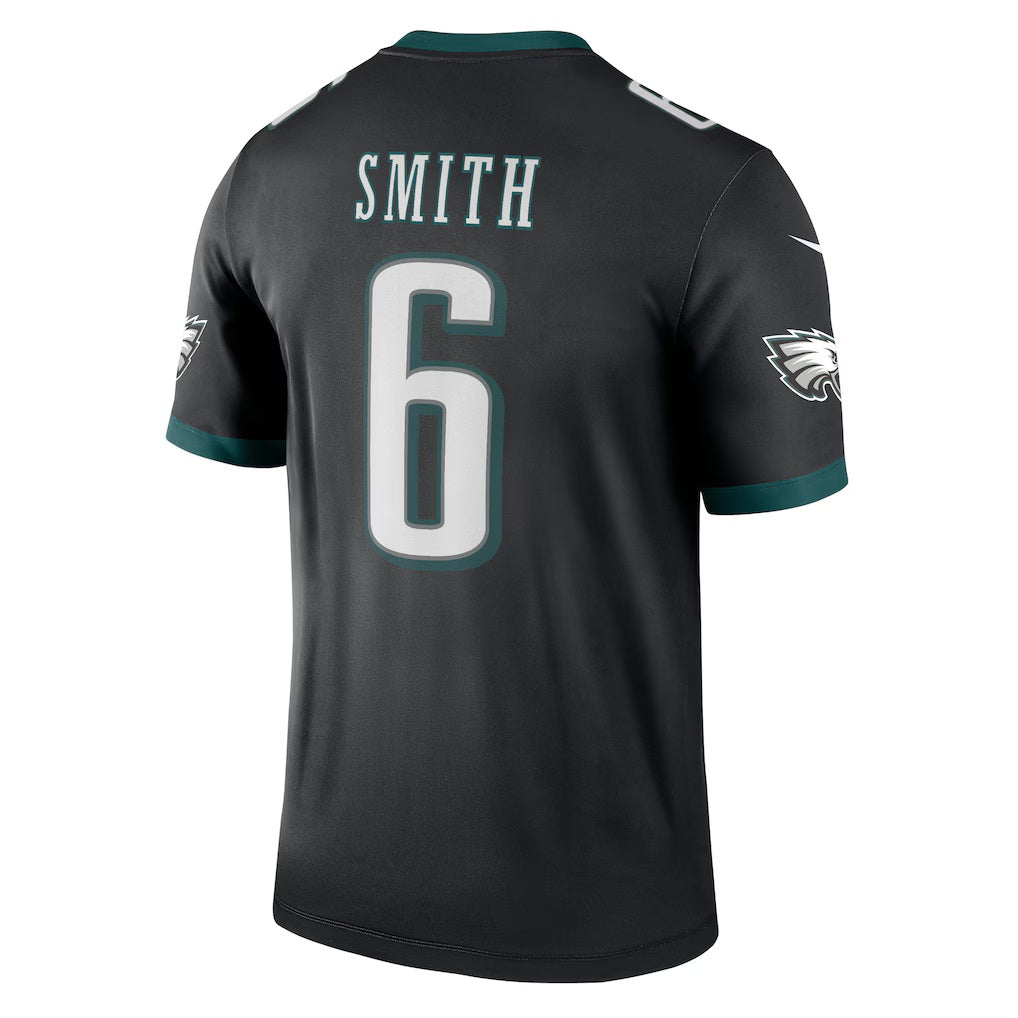 Perkns P.Eagles #6 DeVonta Smith Black Legend Player Performance Top Stitched Jerseys