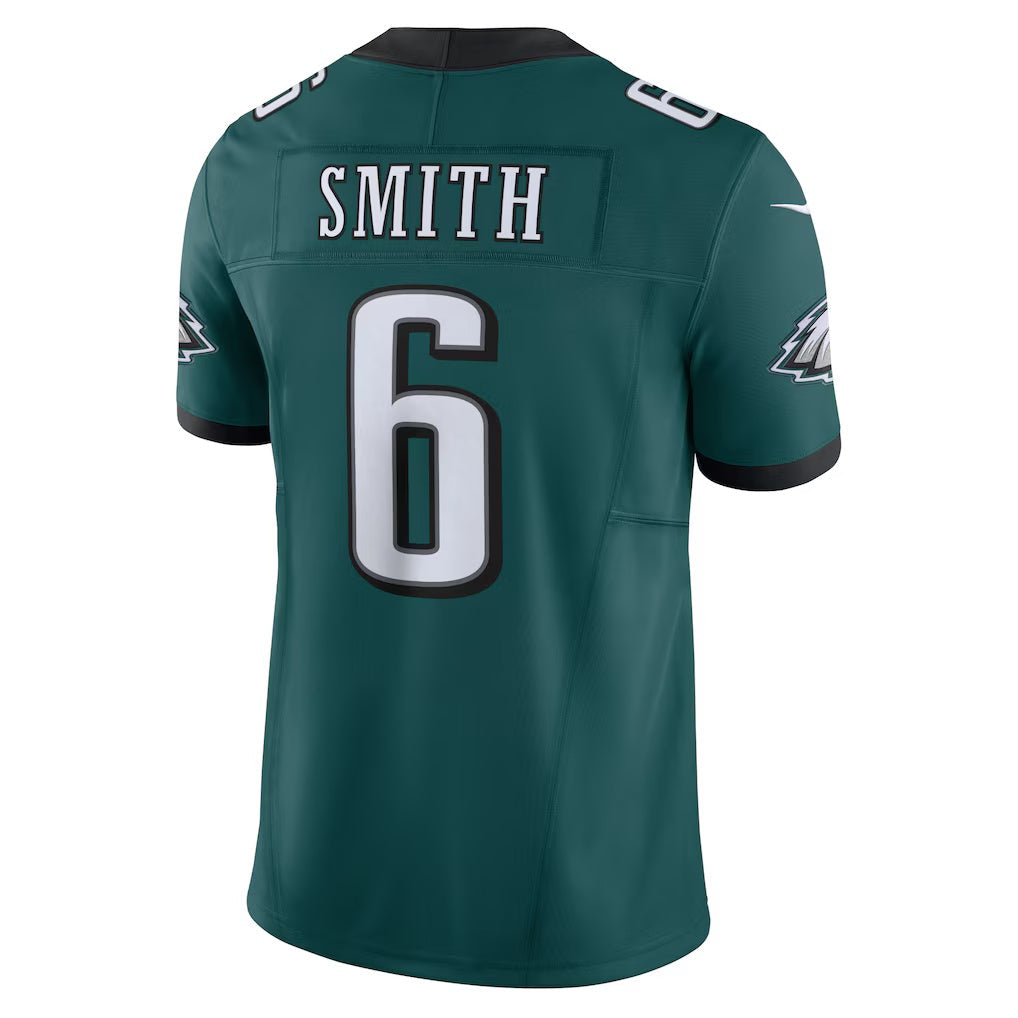 Perkns P.Eagles #6 DeVonta Smith Green Vapor F.U.S.E. Limited Stitched Jerseys