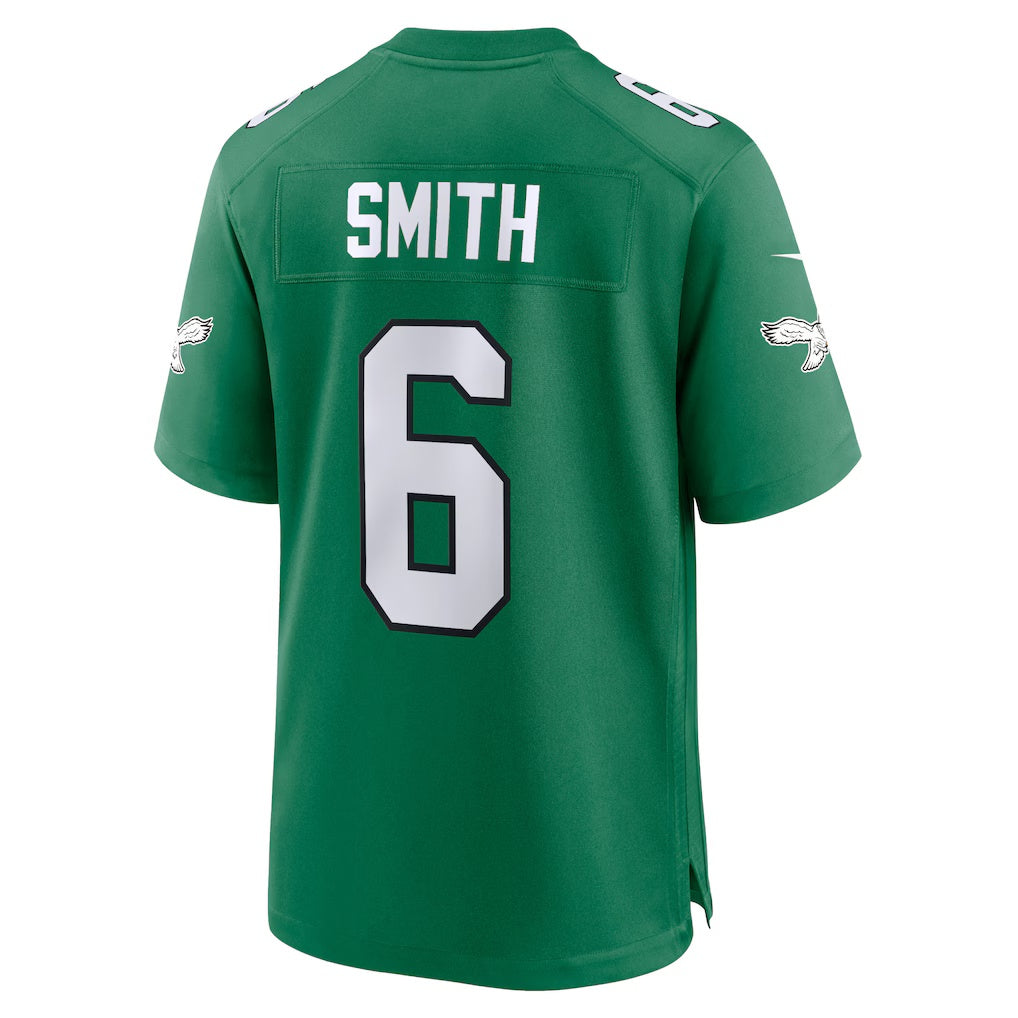 Perkns P.Eagles #6 DeVonta Smith Kelly Green Alternate Game Player Stitched Jerseys
