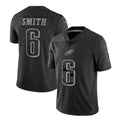Perkns P.Eagles #6 DeVonta Smith Player Black REFLECTIVE Limited Stitched Jerseys