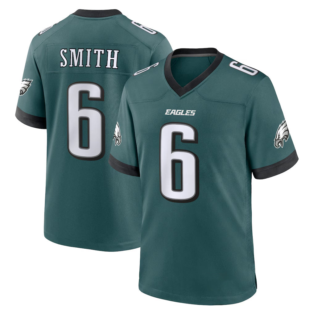 Perkns P.Eagles #6 DeVonta Smith Player Green Home Game Stitched Jerseys