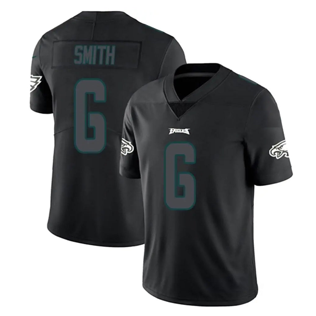 Perkns P.Eagles #6 DeVonta Smith Player Limited Black Impact Home Game Stitched Jerseys