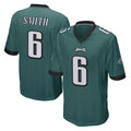 Perkns P.Eagles #6 DeVonta Smith Player Team Color Green Home Game Stitched Jerseys