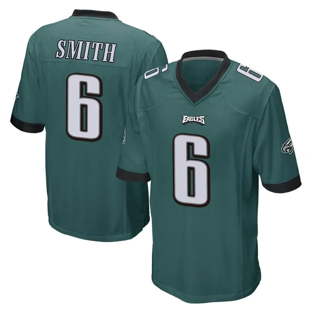 Perkns P.Eagles #6 DeVonta Smith Player Team Color Green Home Game Stitched Jerseys