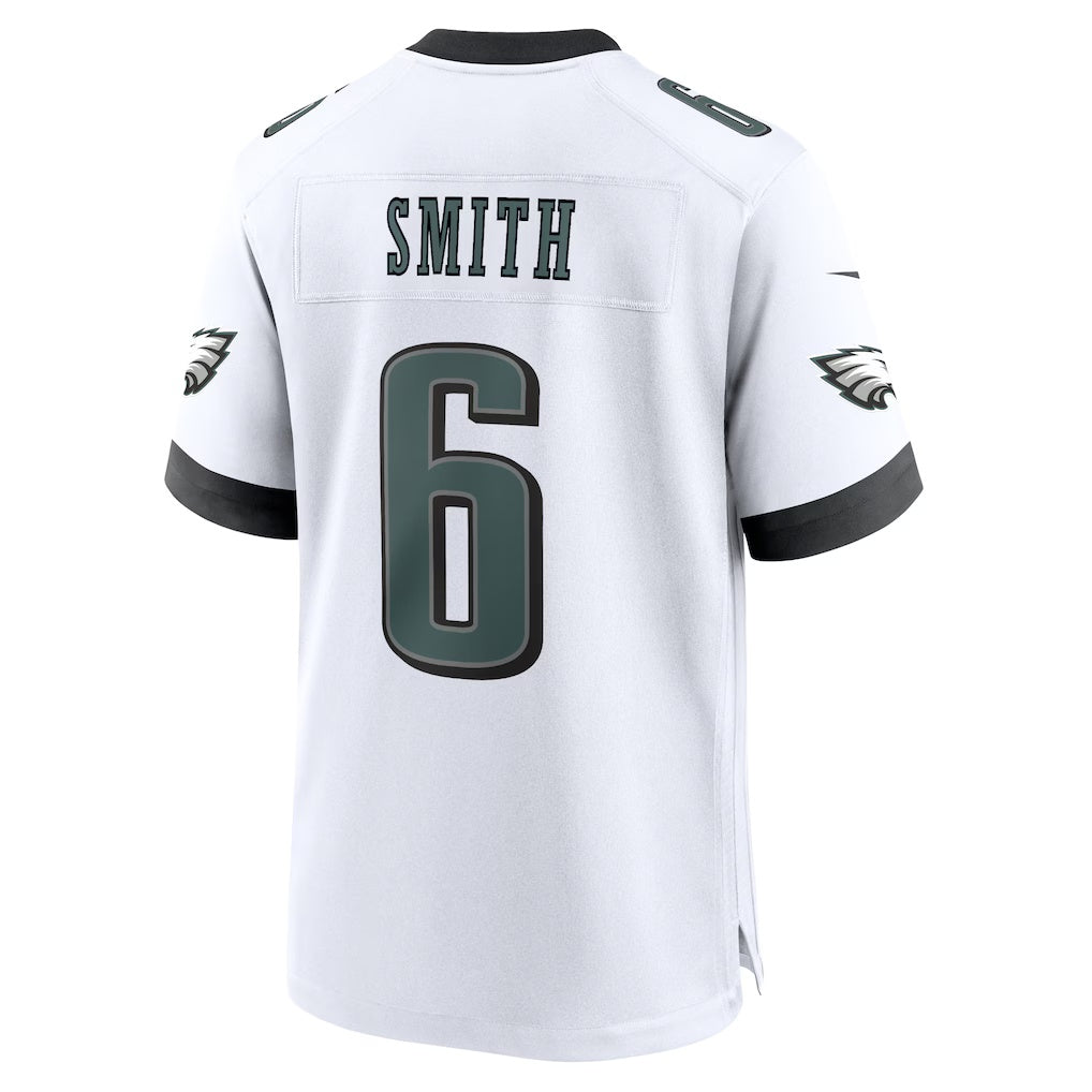 Perkns P.Eagles #6 DeVonta Smith White White Game Stitched Jerseys