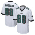 Perkns P.Eagles #88 Dallas Goedert Player White Home Game Stitched Jerseys