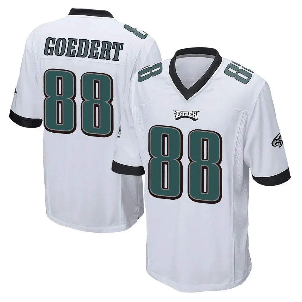 Perkns P.Eagles #88 Dallas Goedert Player White Home Game Stitched Jerseys
