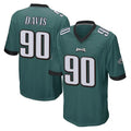 Perkns P.Eagles #90 Jordan Davis Player Team Color Green Home Game Stitched Jerseys