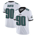 Perkns P.Eagles #90 Jordan Davis Player White Limited Vapor Untouchable Home Game Stitched Jerseys