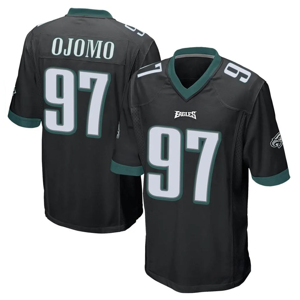 Perkns P.Eagles #97 Moro Ojomo Player Black Home Game Stitched Jerseys