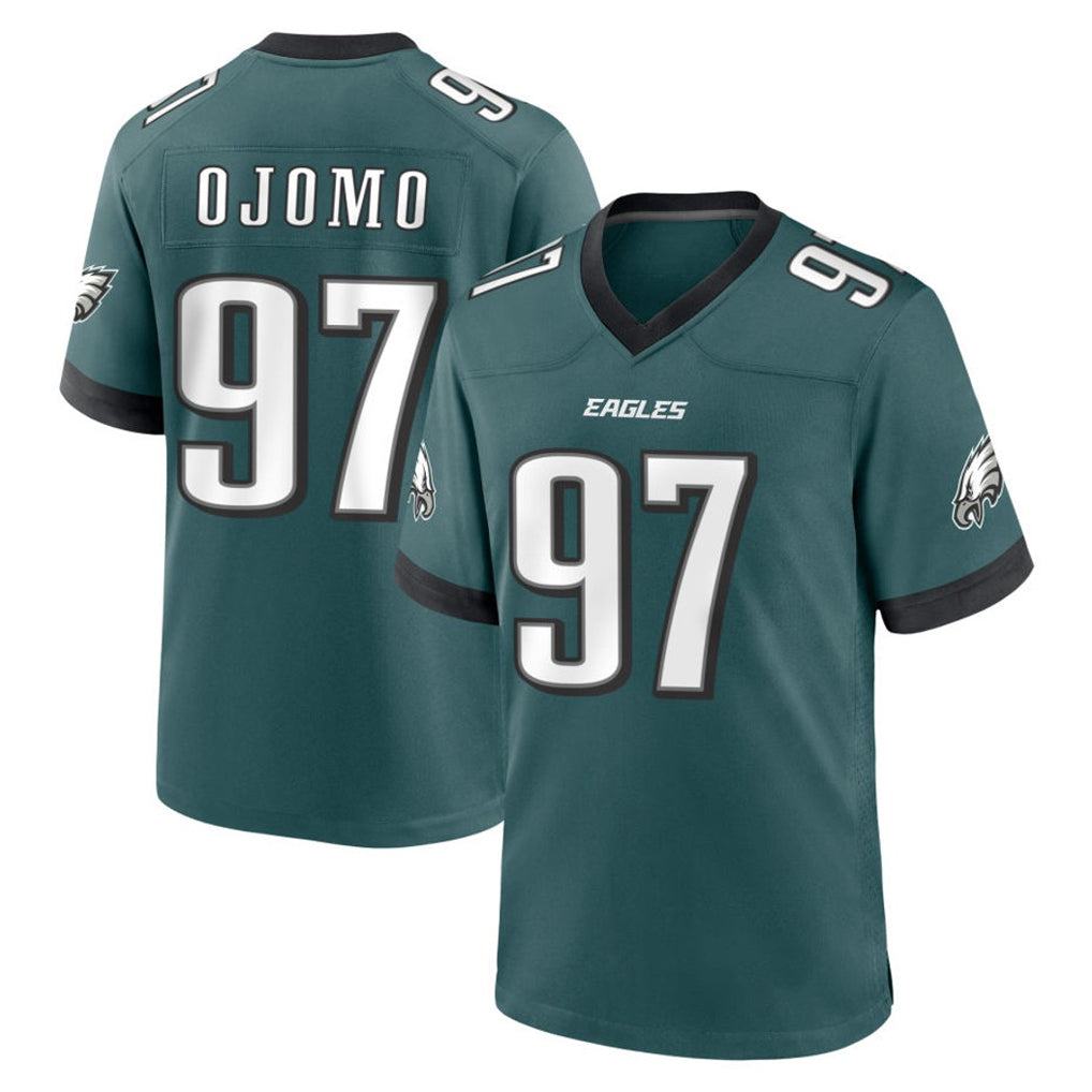 Perkns P.Eagles #97 Moro Ojomo Player Green Home Game Stitched Jerseys