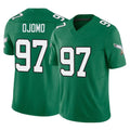 Perkns P.Eagles #97 Moro Ojomo Player Green Kelly Alternate Vapor F.U.S.E. Home Game Stitched Jerseys