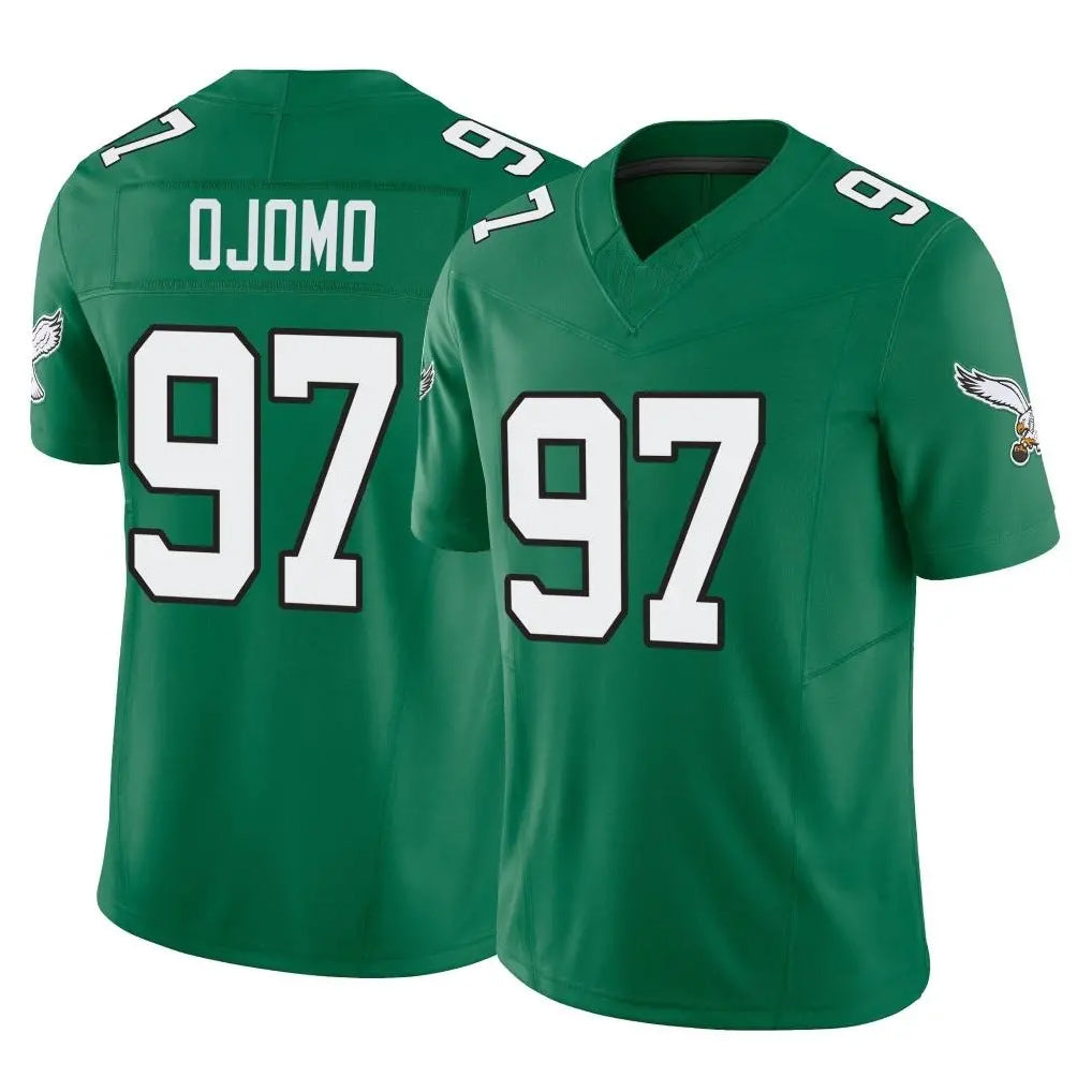 Perkns P.Eagles #97 Moro Ojomo Player Green Kelly Alternate Vapor F.U.S.E. Home Game Stitched Jerseys