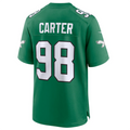 Perkns P.Eagles #98 Jalen Carter Green Alternate Game American Stitched Jerseys
