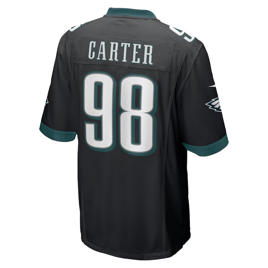 Perkns P.Eagles #98 Jalen Carter Player Black Alternate Game Stitched Jerseys