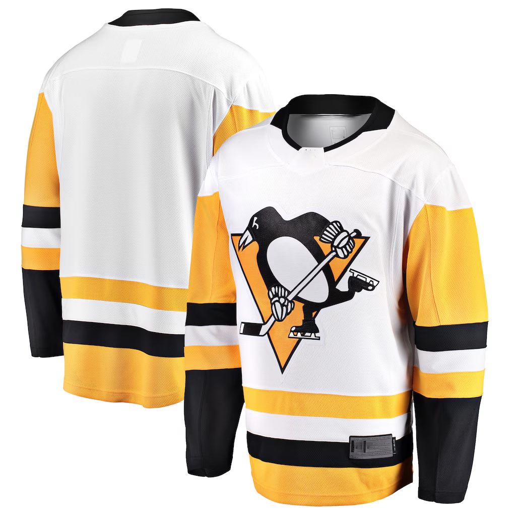 Perkns P.Penguins White Away Breakaway Jerseys