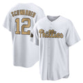Perkns P.Phillies #12 Kyle Schwarber Player Gold All-Star Home Game Stitched Jerseys