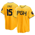 Perkns P.Pirates #15 Oneil Cruz Player Gold City Connect Home Game Stitched Jerseys