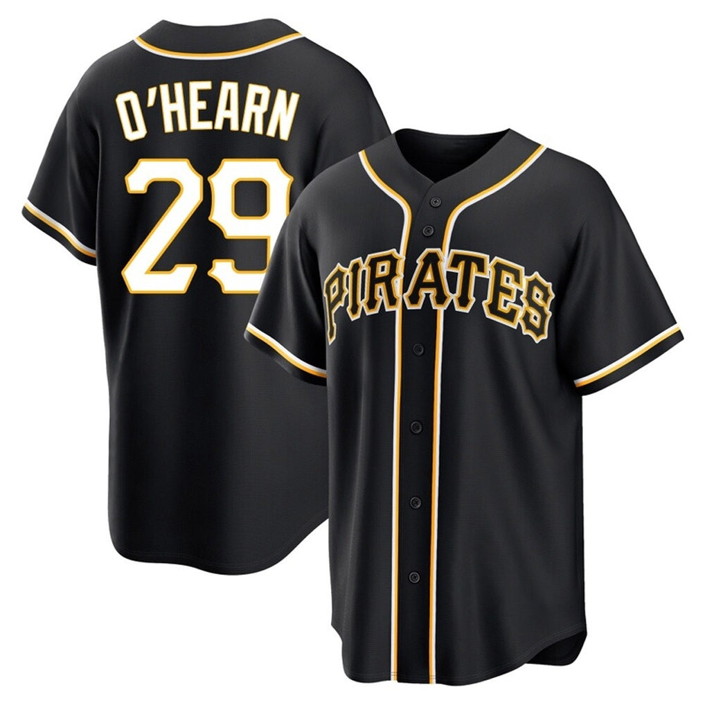 Perkns P.Pirates #29 Ryan O?¡®Hearn Player Black Fashion Out Home Game Stitched Jerseys