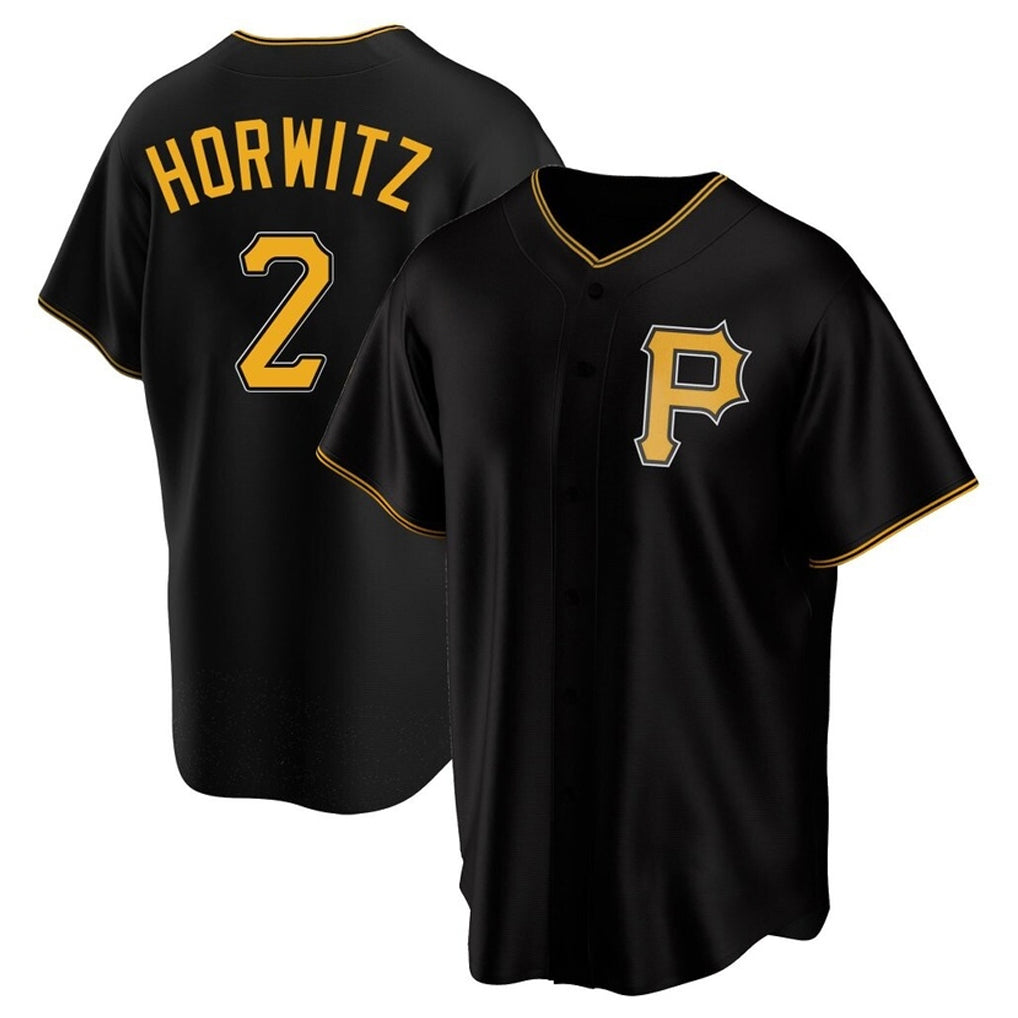Perkns P.Pirates #2 Spencer Horwitz Player Black Alternate 2025 Home Game Stitched Jerseys