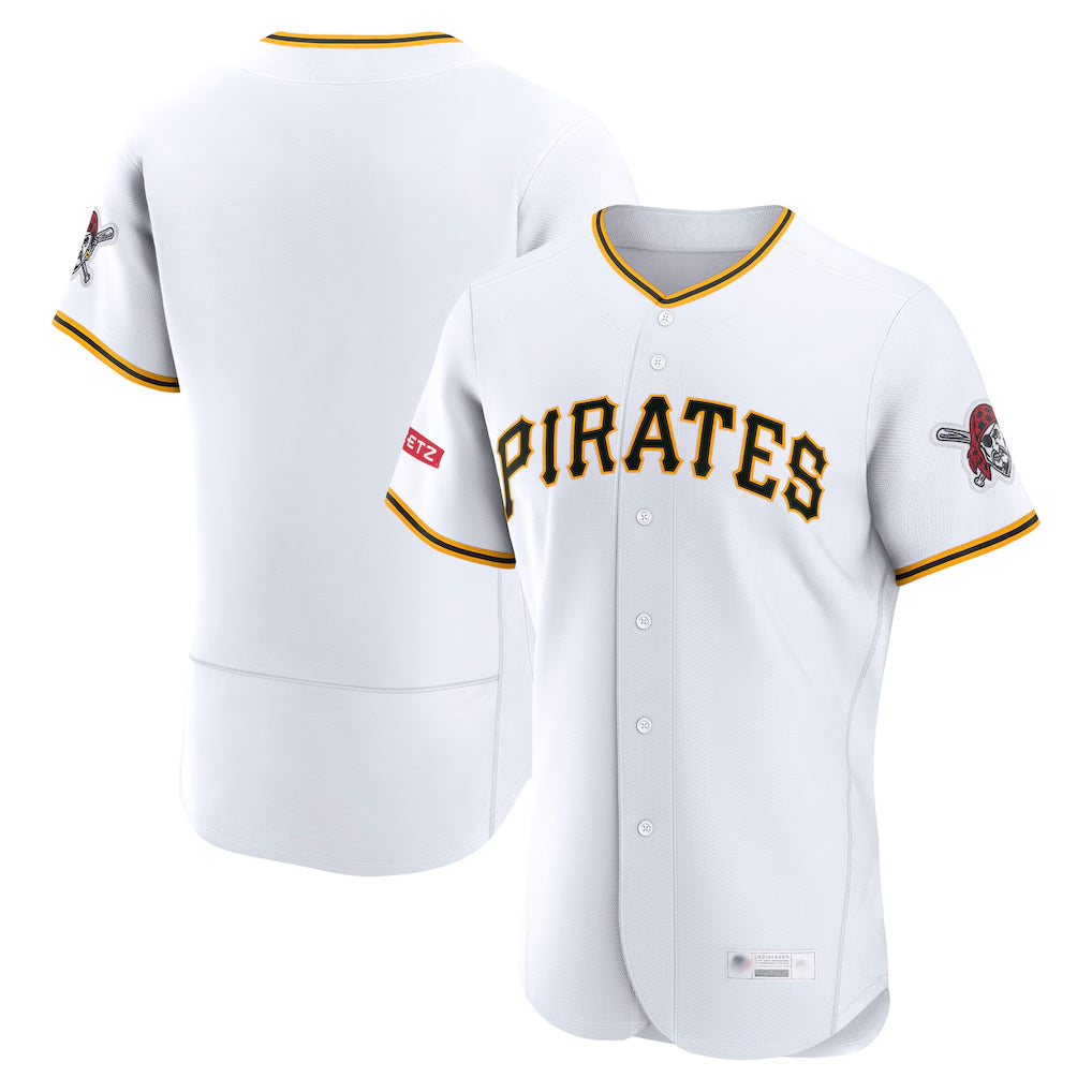 Perkns P.Pirates Blank Player White Home Limited Elite Stitched Jerseys