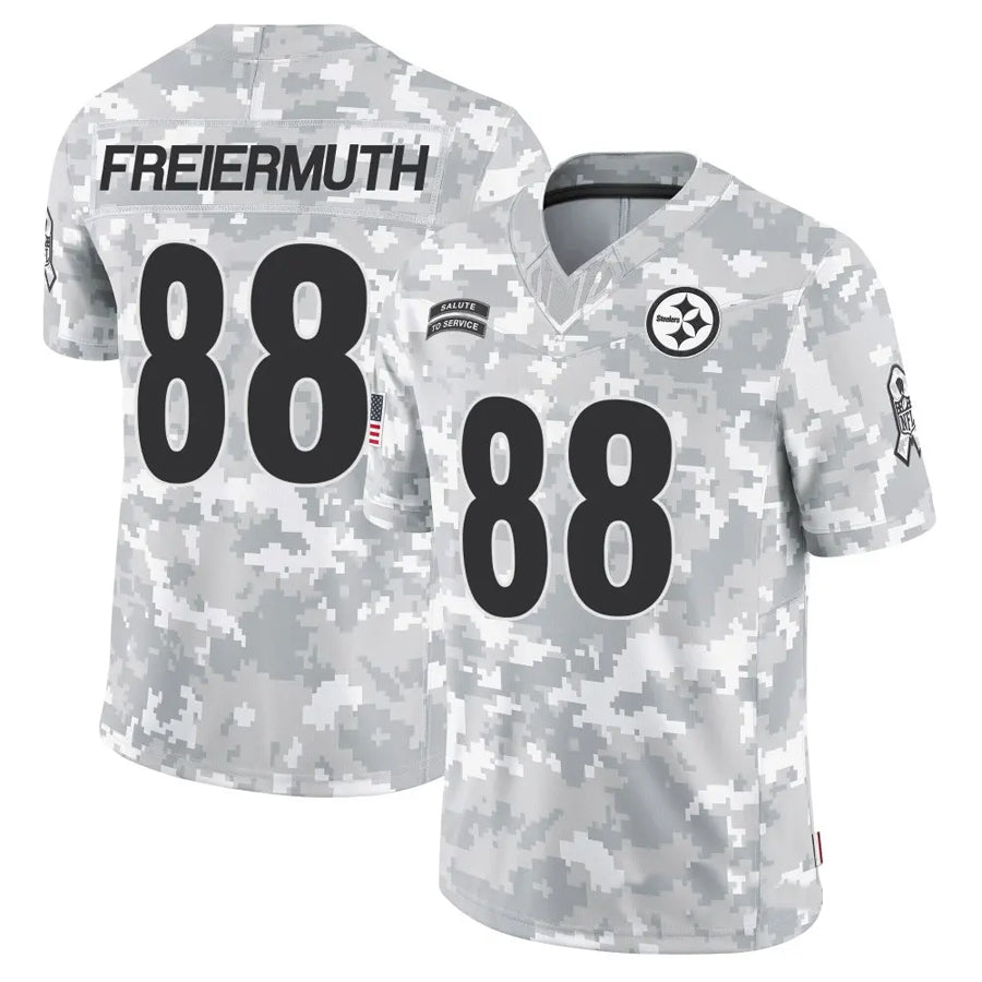 Perkns P.Steelers #88 Pat Freiermuth Player Arctic Camo Salute to Service Limited Stitched Jerseys