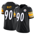 Perkns P.Steelers #90 T.J. Watt Player Black Limited Vapor F.U.S.E. Home Game Stitched Jerseys