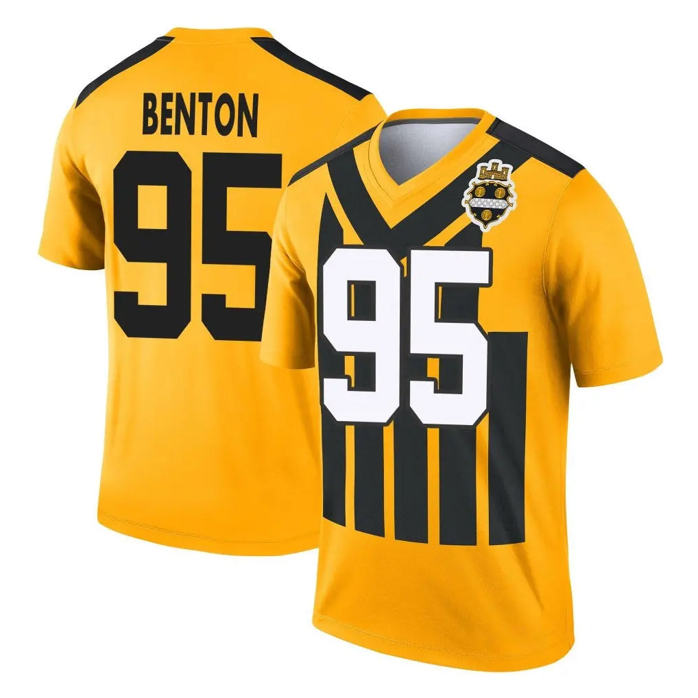 Perkns P.Steelers #95 Keeanu Benton Player Gold Legend Limited 1933 Throwback Performance Home Game Stitched Jerseys