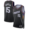 Perkns P.Suns #15 Devin Booker Black Swingman Jerseys - Statement Edition