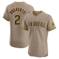 Perkns S.Diego Padres #2 Xander Bogaerts Player Khaki Home Limited Elite Stitched Jerseys
