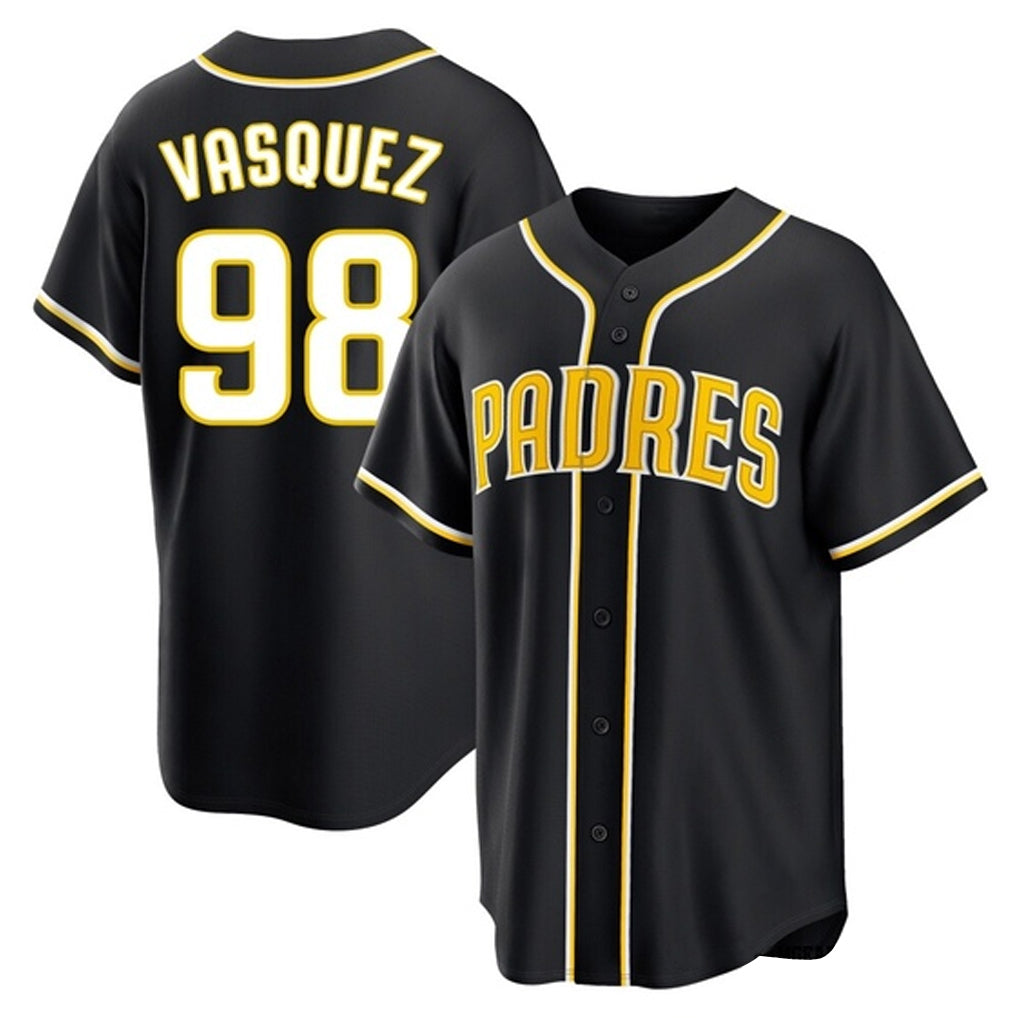 Perkns S.Diego Padres #98 Randy Vasquez Player Black 2026 Fashion Home Stitched Jerseys