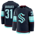 Perkns S.Kraken #31 Philipp Grubauer Deep Sea Blue Home Premium Jerseys