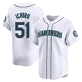 Perkns S.Mariners #51 Ichiro Suzuki Player White Home Limited Stitched Jerseys