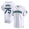 Perkns S.Mariners #75 Andres Munoz Player White Home Limited Stitched Jerseys