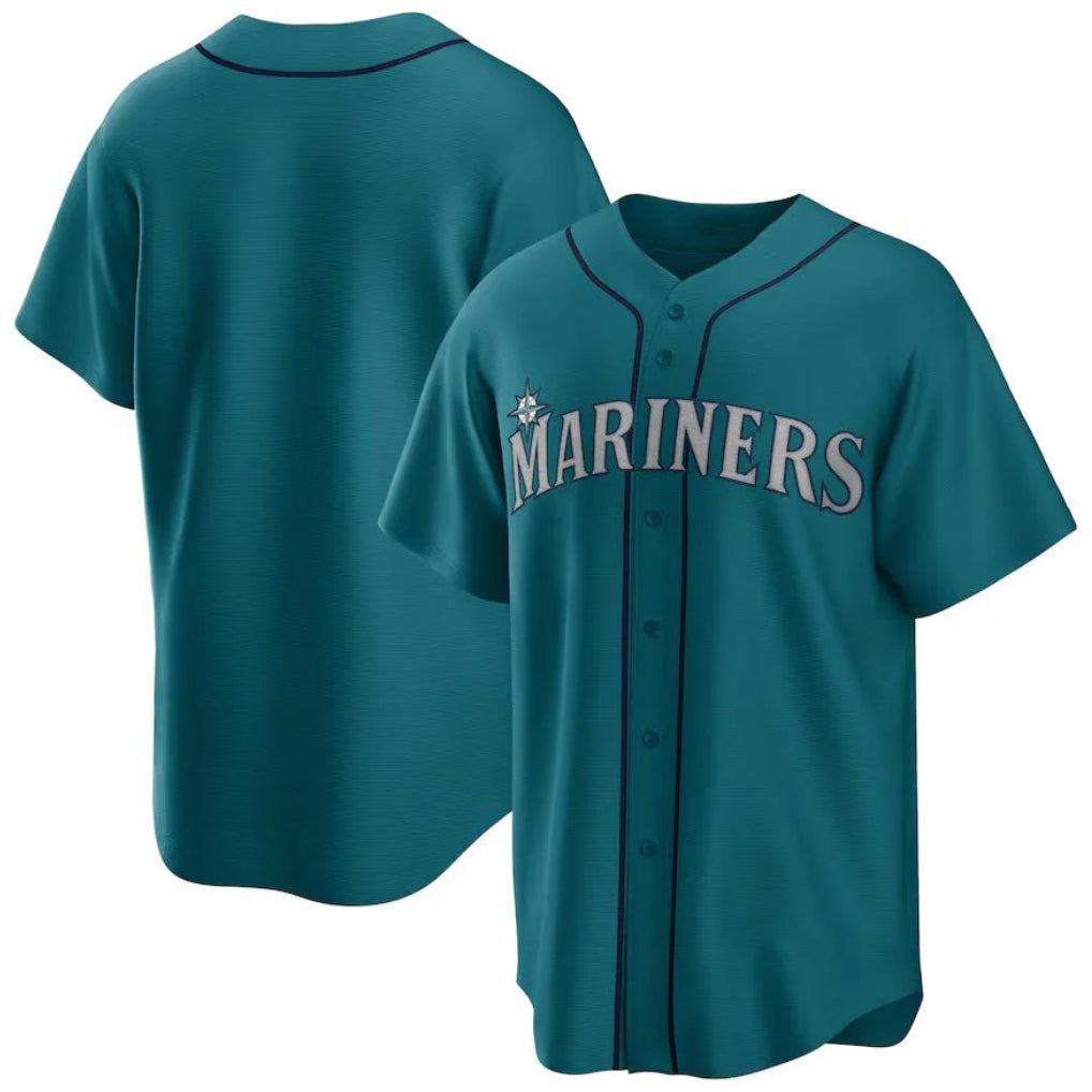 Perkns S.Mariners Blank Player Teal Home Game Stitched Jerseys