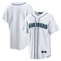 Perkns S.Mariners Blank Player White Home Game Stitched Jerseys