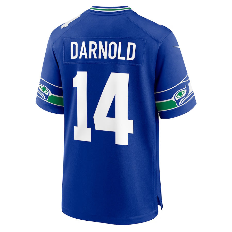 Perkns S.Seahawks #14 Sam Darnold Player Royal Alternate Game Football Jerseys