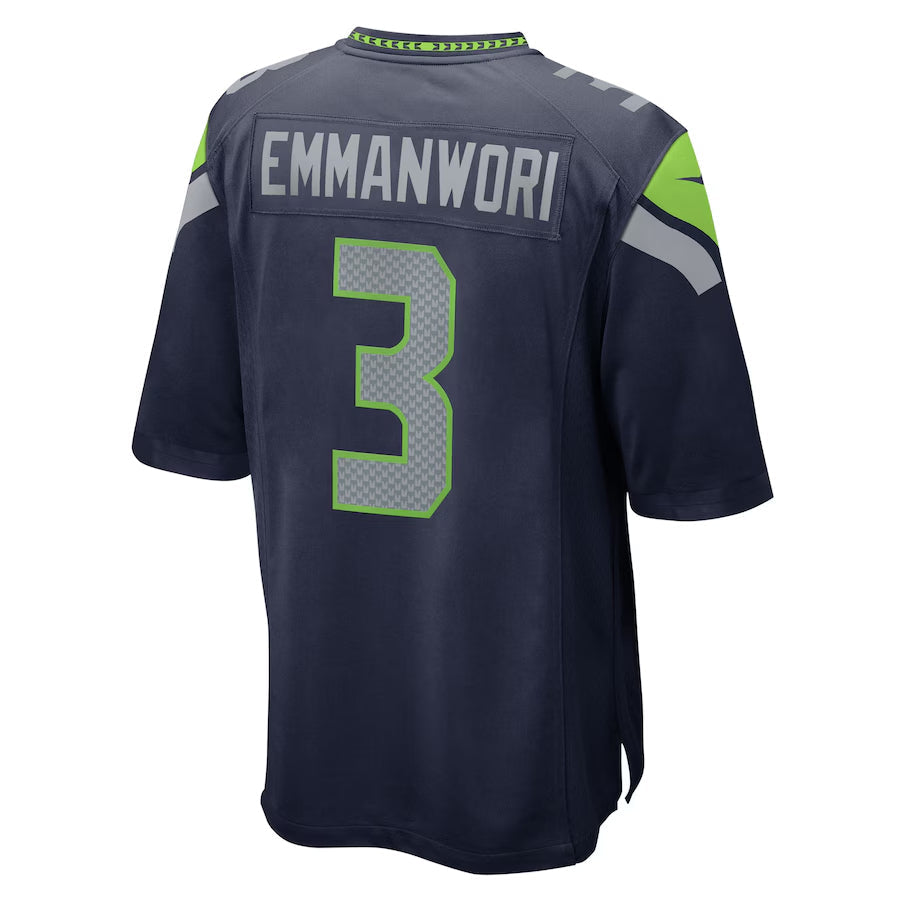 Perkns S.Seahawks #3 Nick Emmanwori Player Navy Home Game Football Jersey