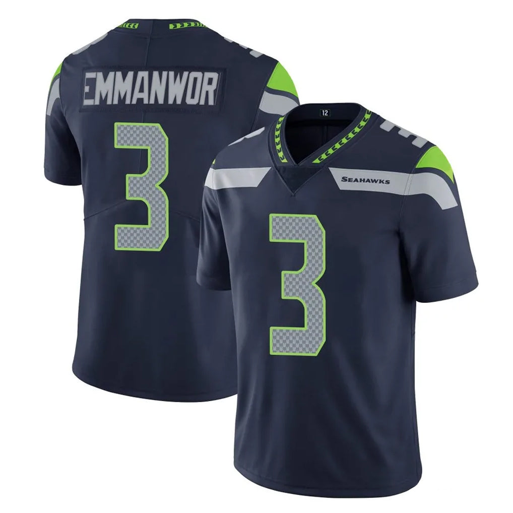 Perkns S.Seahawks #3 Nick Emmanwori Player Navy Limited Vapor Untouchable Home Game Stitched Jerseys