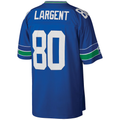 Perkns S.Seahawks #80 Steve Largent Mitchell & Ness Royal Big & Tall 1985 Retired Player Replica Jersey