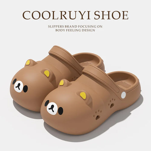 2026 New Summer EVA Soft Clogs Sandals for Women Thick Sole Non-Slip Outdoor Slippers Woman Comfort Closed-Toe Platform Sandals