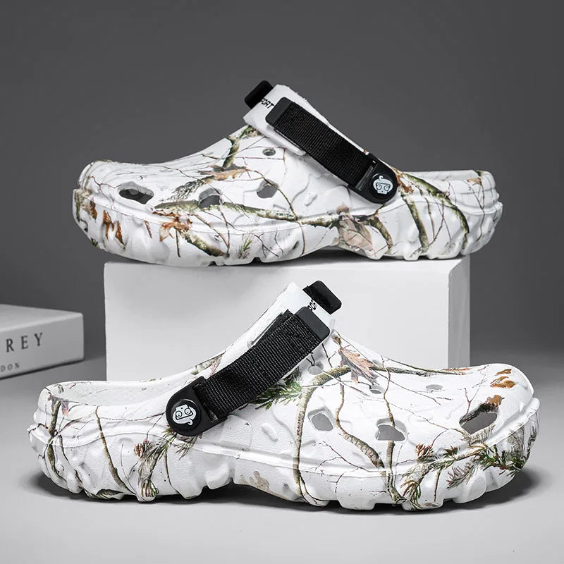 Summer Men Sandals Home Garden Shoes Comfortable Lightweight EVA Slippers Non-Slip Soft Bottom Indoor Flip Flop Outdoor Clogs