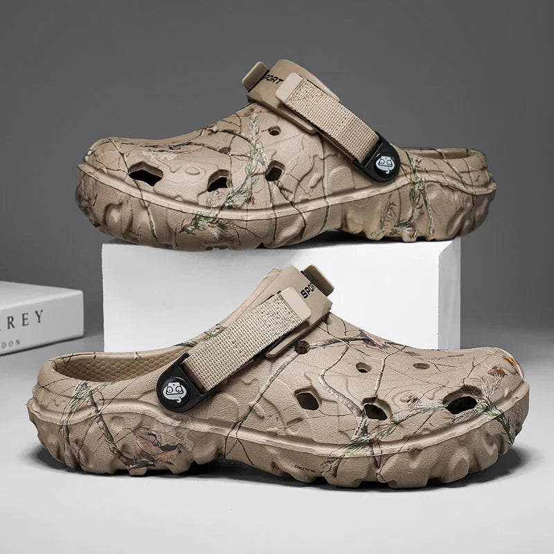 Summer Men Sandals Home Garden Shoes Comfortable Lightweight EVA Slippers Non-Slip Soft Bottom Indoor Flip Flop Outdoor Clogs