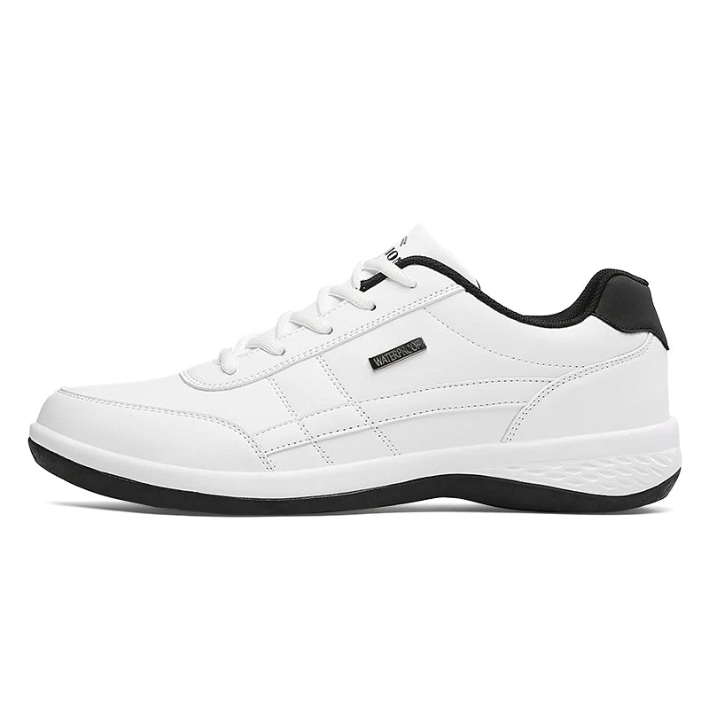 New Men Shoes Casual Shoes Leather Lace-Up Casual Sports Shoes Outdoor Wear-Resistant Vulcanized Shoes High-Quality Men Shoes