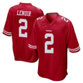 Perkns SF.49ers #2 Deommodore Lenoir Player Red Home Game Stitched Jerseys