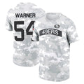 Perkns SF.49ers #54 Fred Warner Player Salute to Service Hoodies & T-Shirts Stitched Jerseys