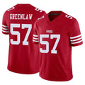 Perkns SF.49ers #57 Dre Greenlaw Player Red Limited Vapor F.U.S.E. Home Game Stitched Jerseys