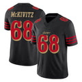 Perkns SF.49ers #68 Colton McKivitz Player Black Limited Rivalries Collection Home Game Stitched Jerseys